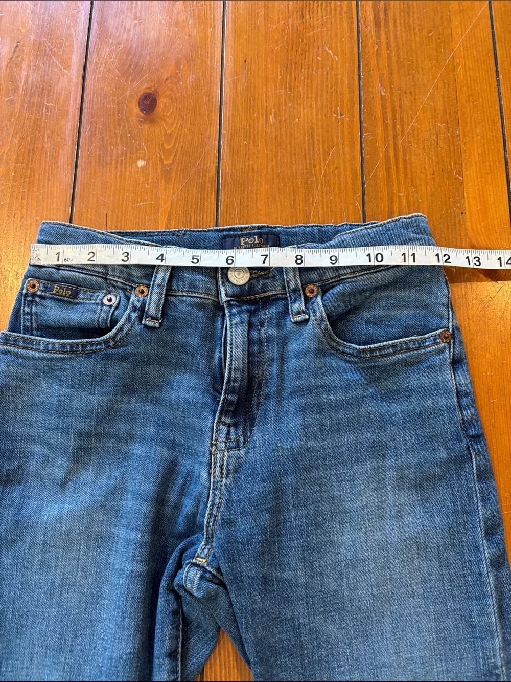 Polo Ralph Lauren Sullivan Slim Blue Jeans Boys Size 12 EUC